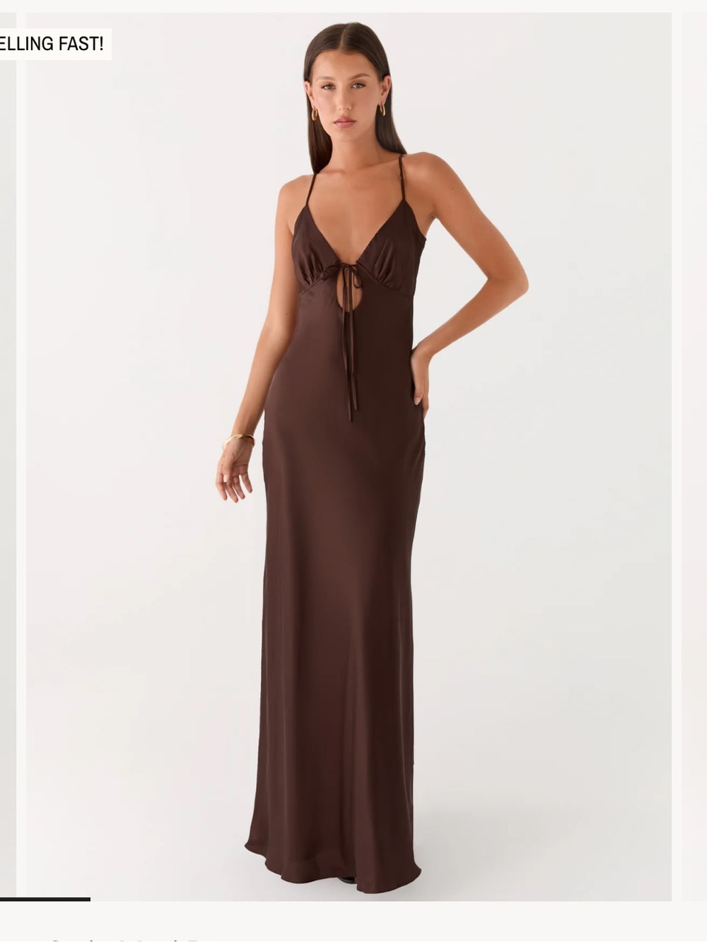 NWT Flora satin maxi dress 4
